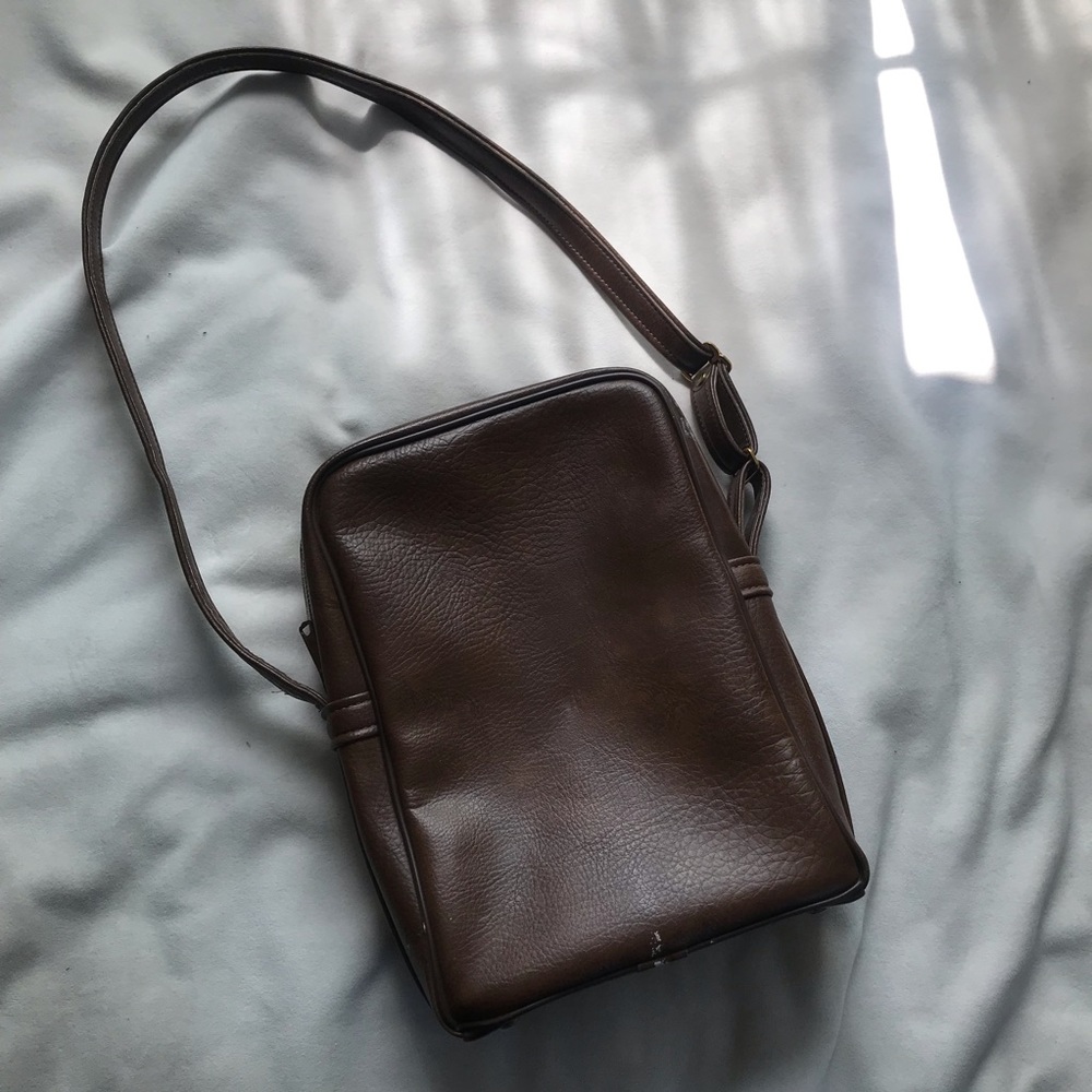 Vintage Brown Leather Satchel